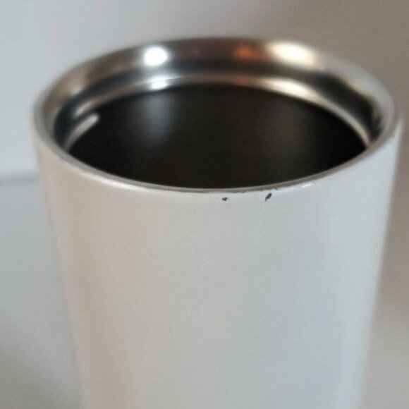 Starbucks White Pearlescent Stainless Steel Travel Mug Cup 16 oz Grande HOT COLD - Picture 12 of 16
